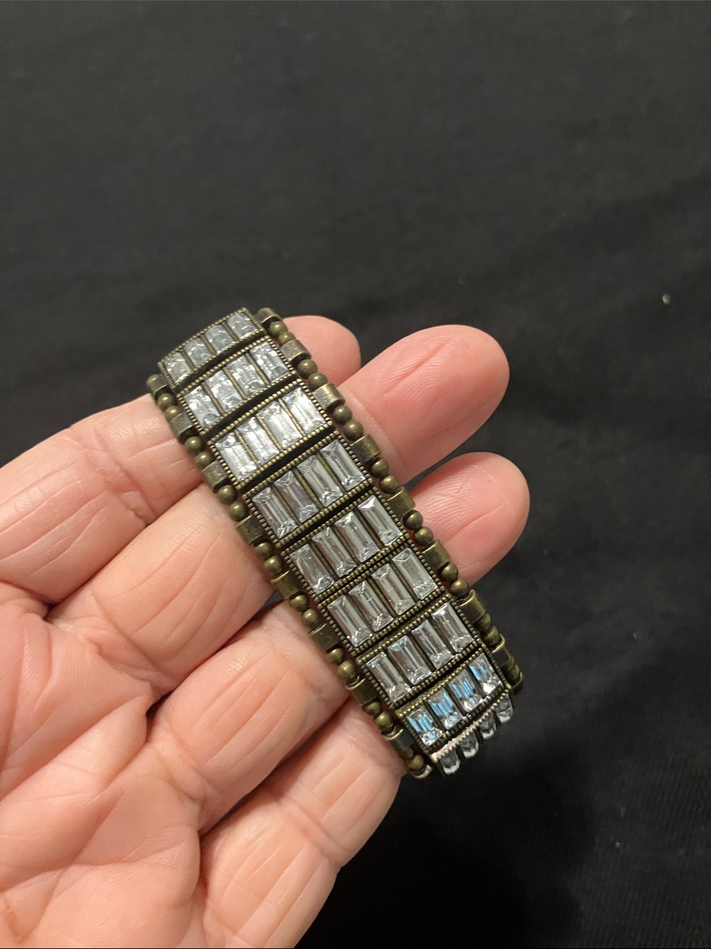 Vintage JewelKade elastic bracelet